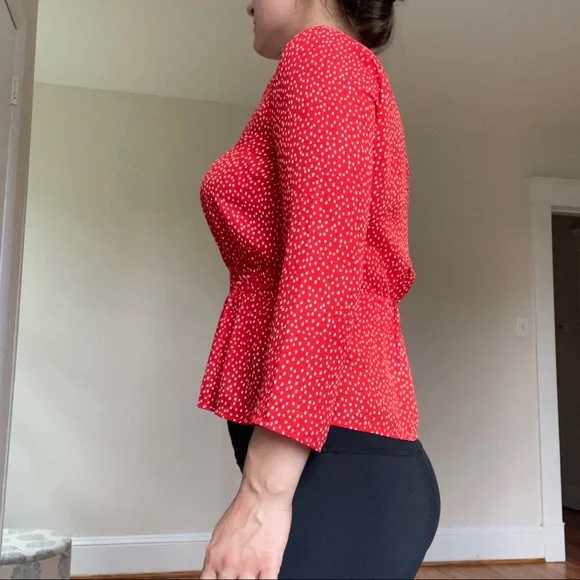 Banana Republic Red Polka Dot Top - Picture 2 of 8